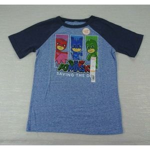 🧁3/$30 NWT PJ Masks Blue Raglan T Shirt Boys 6 8